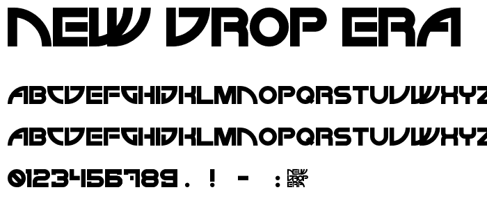 NEW DROP ERA font